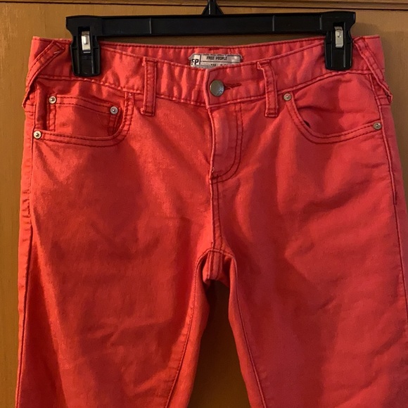 Free People Pink Ombré Skinny Jeans Size 26 - Picture 2 of 9